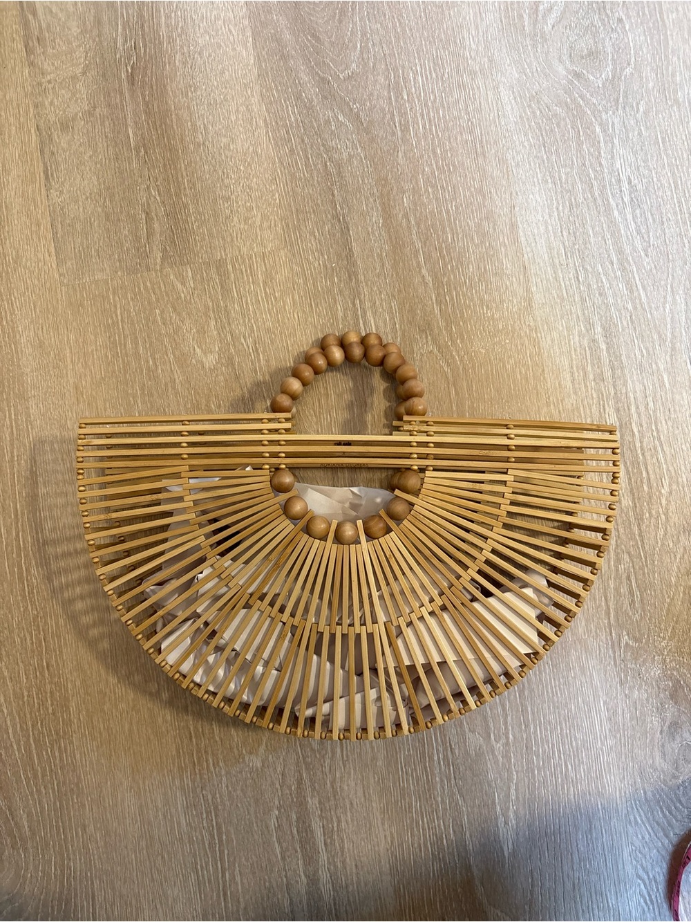 Cult Gaia Fan Ark Bamboo Bag x Adriana Degreas